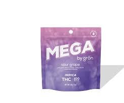 Grön - Gummies - Sour Grape Mega 100mg