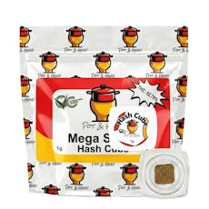 Pot & Head Hash Cube 1g - Mega Squirt