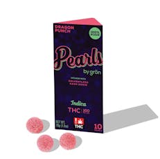 Pearls Hash Rosin Dragon Punch Gummies 100mg (10mg ea | 10-Pack)