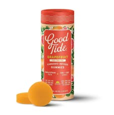 Grapefruit 1:1:1 THC:CBD:CBC Solventless Hash Rosin Gummies (100mg)