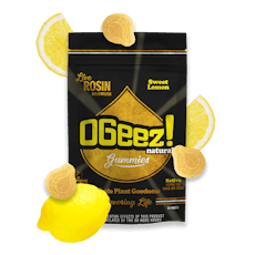 OGeez | Naturals Sweet Lemon (S) Live Rosin Gummies | 10 Pack (100mg)