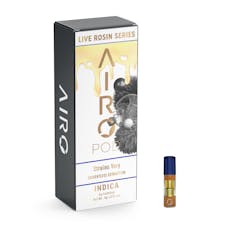 Airo Live Rosin Cartridge 1g Indica; Dulche De Uva