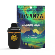Bonanza | Strawberry Cough | 2g AIO Vape | Sativa | THC 82.34%