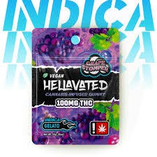 Hellavated 100mg Grape Stomper Gummiez