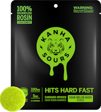 Kanha - Sour Melon Rush Rosin Gummies (100mg 10pk)