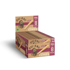 Zig Zag | Cones | Unbleached Pre-Rolled 70's Size 8ct