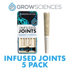 2.5g (5x.5g) Diamond Infused Prerolls (Pineapple Fruz)