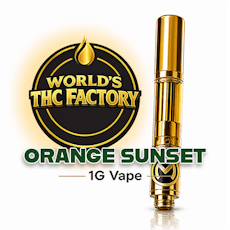 World THC Factory - 1.0g Vaporizer - Orange Sunset