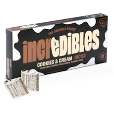 Incredibles | 100mg Milk Chocolate | Cookies and Cream 1:1