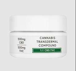 1:1 Transdermal Compound Relief Cream 500mgTHC:500mgCBD by Mary's Medicinals