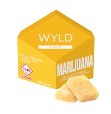 Wyld: Wellness Gummies | Peach 1:1 | 300mg THC : 300mg CBD | 10pk