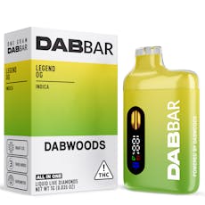 Dabwoods Dab Bar Liquid Live Diamonds | Legend OG Disposable 1g