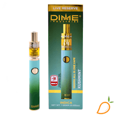 1g Kush Mints Live Resin Disposable Vape Dime Industries