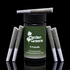 Garden Greens | Permanent Peach X Zuava | Pre-Rolls | 5pk | 2.5g