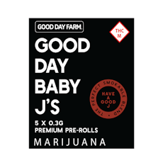 GDF: Pre-Roll Pack | Heavy Fog #1 | Baby J's | 0.3g ea | 5pk