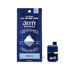 Jetty Live Rosin Mini Tank AIO Solventless Fatso 1G