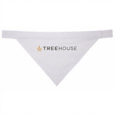 Treehouse Logo Pet Bandana | White