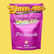 YUM-EEZ - GUMMIES - 100MG - 10PK - PINEAPPLE - INDICA