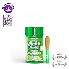 Jeeter Infused Quad Baby Prerolls 5pk 2.5g Indica Kiwi Kush
