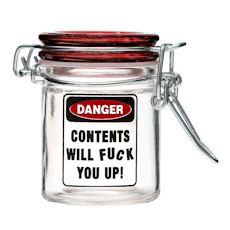 Contents Will F You Up Stash Jar | Mini