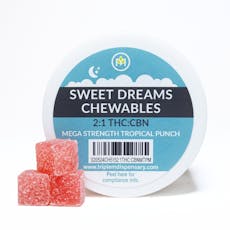 Chewables (Xtra) 2:1 THC:CBN - Sweet Dreams - Watermelon