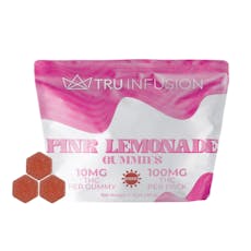 Tru Infusion Edibles: Pink Lemonade Gummies (S) 100mg