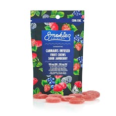 SMOKIEZ / SOUR JAMBERRY / CBN SLEEP 1:1 / 100MG FRUIT CHEWS