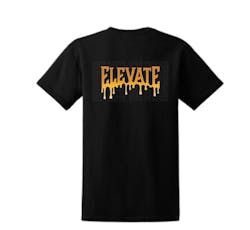 ELEVATE - T-SHIRT - DRIP LOGO - BLACK - 4XL