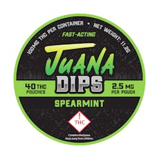 Juana Dips Pouch 40 Piece 2.5mg; Spearmint