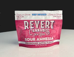 Revert: Ready to Smoke Sour Amnesia Sativa Kief Infused Ground Flower 14g