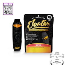 Jeeter Live Resin Disposable Vape 1g Green Crack