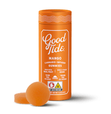 Good Tide | Mango (I) Single-Strain Hash Rosin Gummies | 10 Pack (100mg)