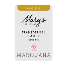 Mary's Medicinals - SATIVA Transdermal THC Patch - 20mg
