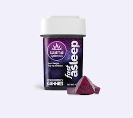 WANA - OPTIMALS - GUMMIES - 100MG CBD / 20MG CBN / 20MG CBG / 20MG THC - 10PK - FAST ASLEEP DREAM BERRY