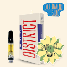 Banana Acai Mints - Liquid Diamond and Sauce Vape Cartridge 1g - Hybrid