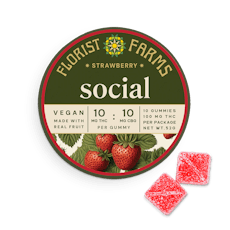 Florist Farms Gummies THC/CBG 10mg/10pk - Strawberry