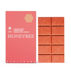 Honeybee | White Chocolate Bar | Strawberry Crunch 100mg