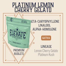 ELEVATE - BUDLETS - 7G - PLATINUM LEMON CHERRY GELATO - SATIVA