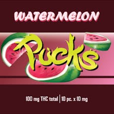 Pucks Gummies 100mg - Watermelon