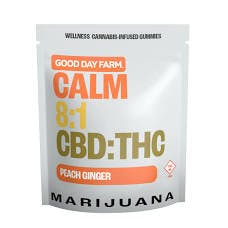Good Day Farm | Wellness Gummies | 8:1 Calm Peach Ginger 50mg