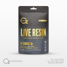 OZ Cannabis Live Resin Vape 2g Grease Monkey