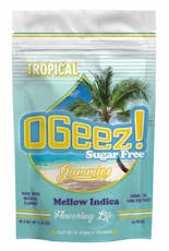 OGeez Tropical Sugar Free Mellow Indica Gummies 10mg x 10-Pack