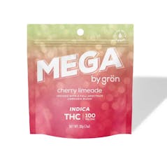 Grön Mega | Gummy | Indica | Cherry Limeade | 100mg | 1 pk