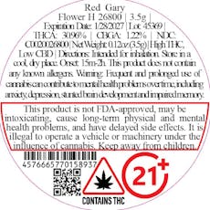 Red Gary Flower H 26800