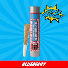 GDF: Infused Pre-Roll | Blueberry Burst x Side by Side | Super J's | 1g