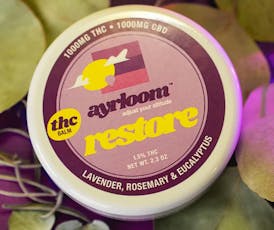 Ayrloom Balm 2.3oz (1000THC:1000CBD) Restore