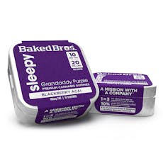 BAKED BROS | SLEEPY BLACKBERRY ACAI GUMMIES 100MG (I)