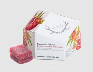 WYLD 1:1 (THC/CBD) Gummies 100mg - Pomegranate (H)