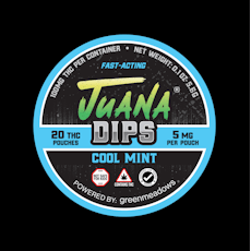 JuanaDips - Cool Mint THC Pouches - 100mg (20pc) (Green Meadows)
