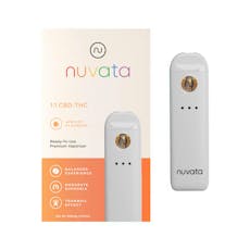 Nuvata | Flow 1:1 CBD:THC Apricot (H) Disposable Vape | 1g